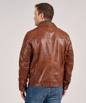 Westport Black Premium Bomber Leather Jacket