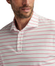 Peter Millar Short Sleeve Ross Stripe Polo Knit Shirt