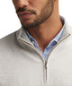 Peter Millar Coolspun Cotton Quarter Zip Sweater