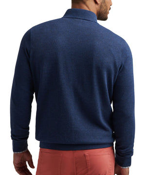 Peter Millar Coolspun Birdseye Quarter Zip Sweater
