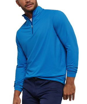 Peter Millar Long Sleeve Birdseye Perth Quarter Zip Pullover