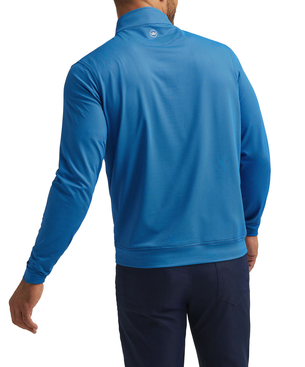 Peter Millar Long Sleeve Birdseye Perth Quarter Zip Pullover, Men's Big & Tall