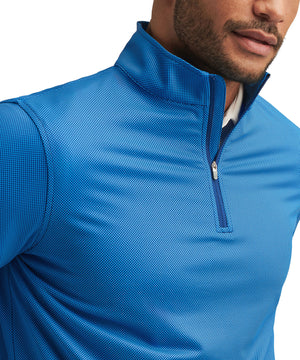 Peter Millar Long Sleeve Birdseye Perth Quarter Zip Pullover