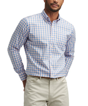 Peter Millar Long Sleeve Button Down Plaid Gardner Sport Shirt