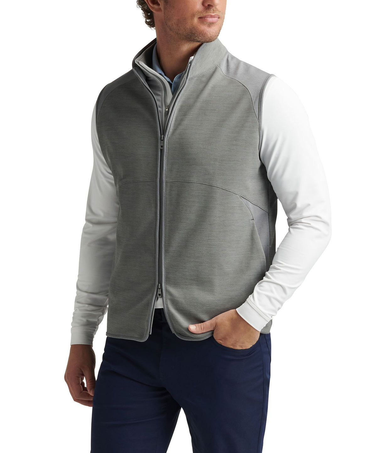 Peter Millar Vista Hybrid Full Zip Vest, Men's Big & Tall