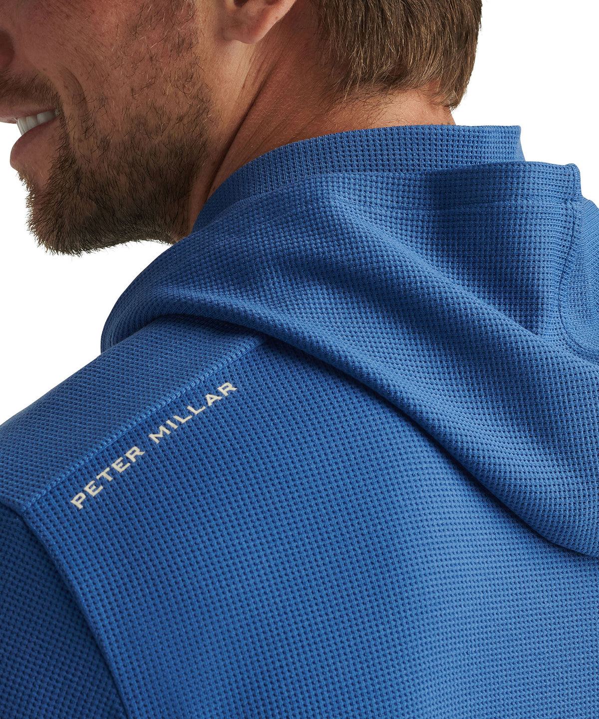 Peter Millar Grid Half Zip Hoodie, Men's Big & Tall