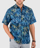 Westport Black Short Sleeve Batik Print Camp Shirt