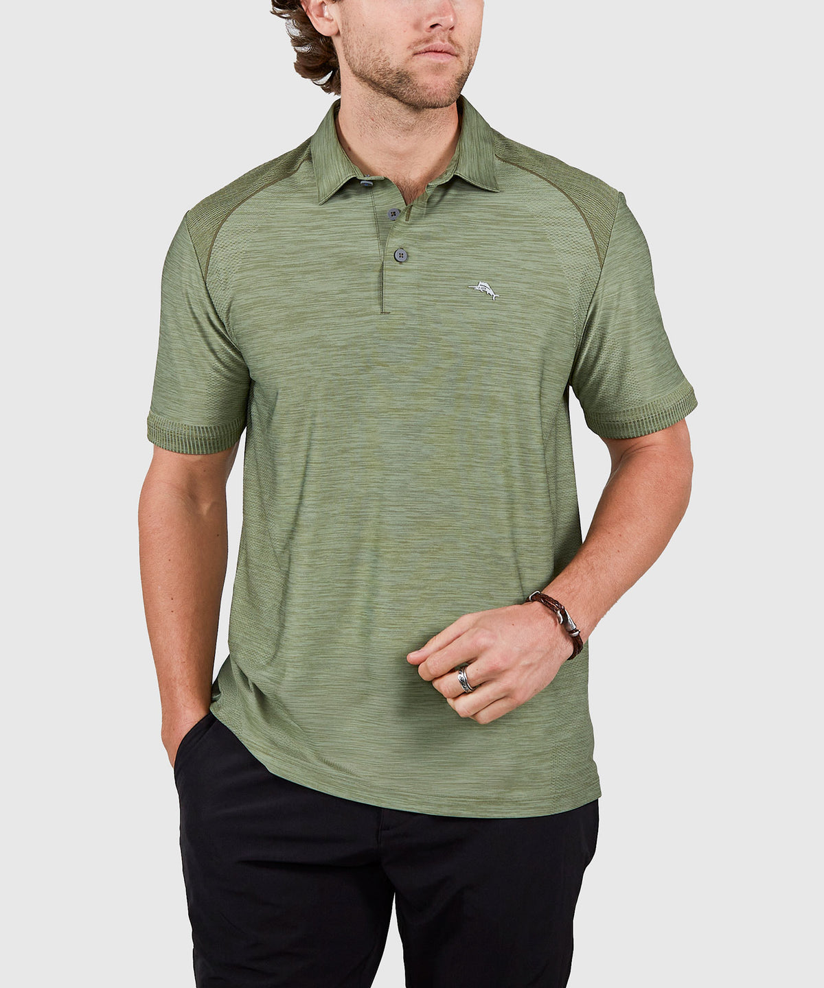 Tommy Bahama Short Sleeve Palm Coast Pro IslandZone® Polo Knit Shirt, Men's Big & Tall