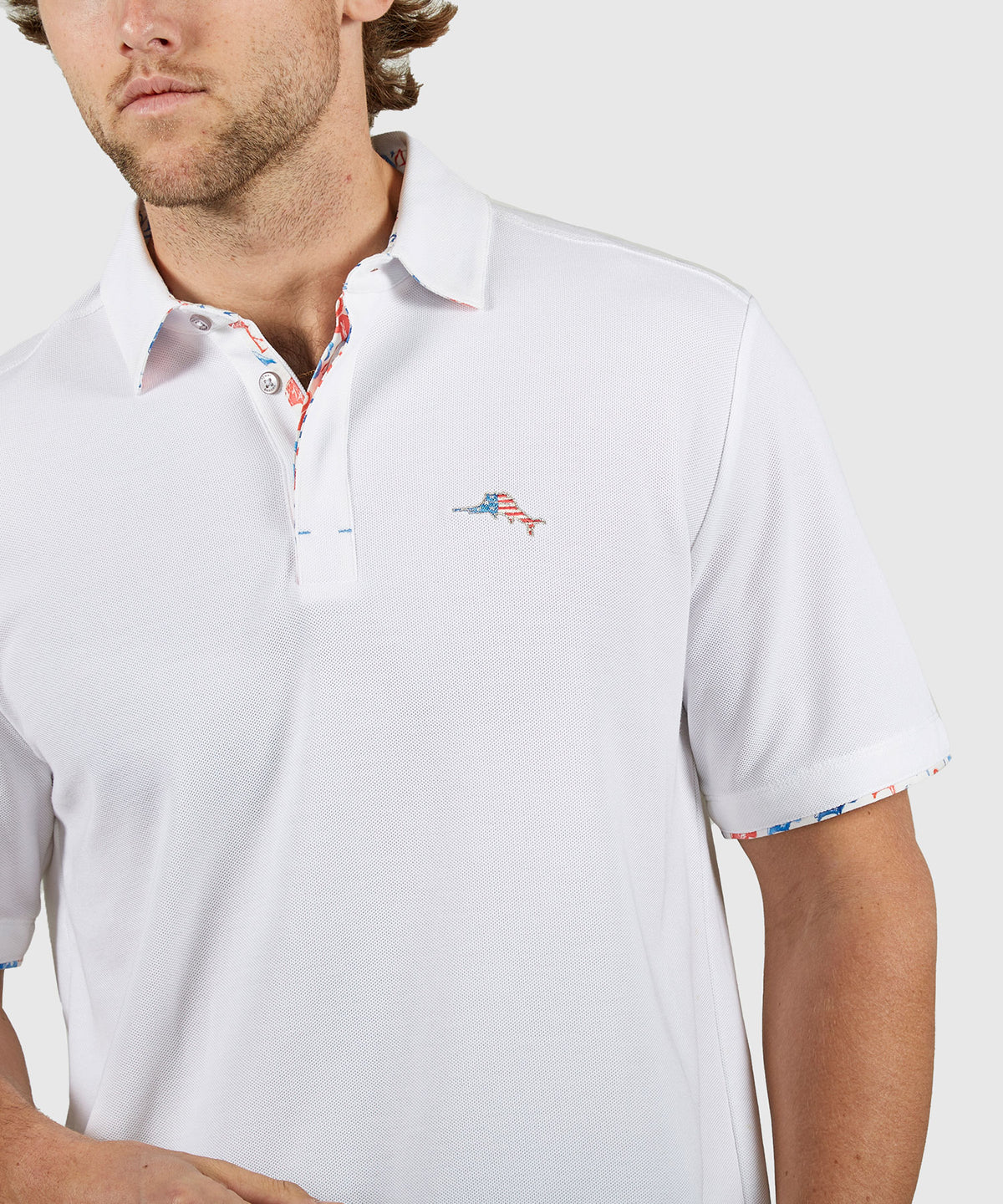 Tommy Bahama Short Sleeve Flamingo Mingle Polo Knit Shirt, Men's Big & Tall
