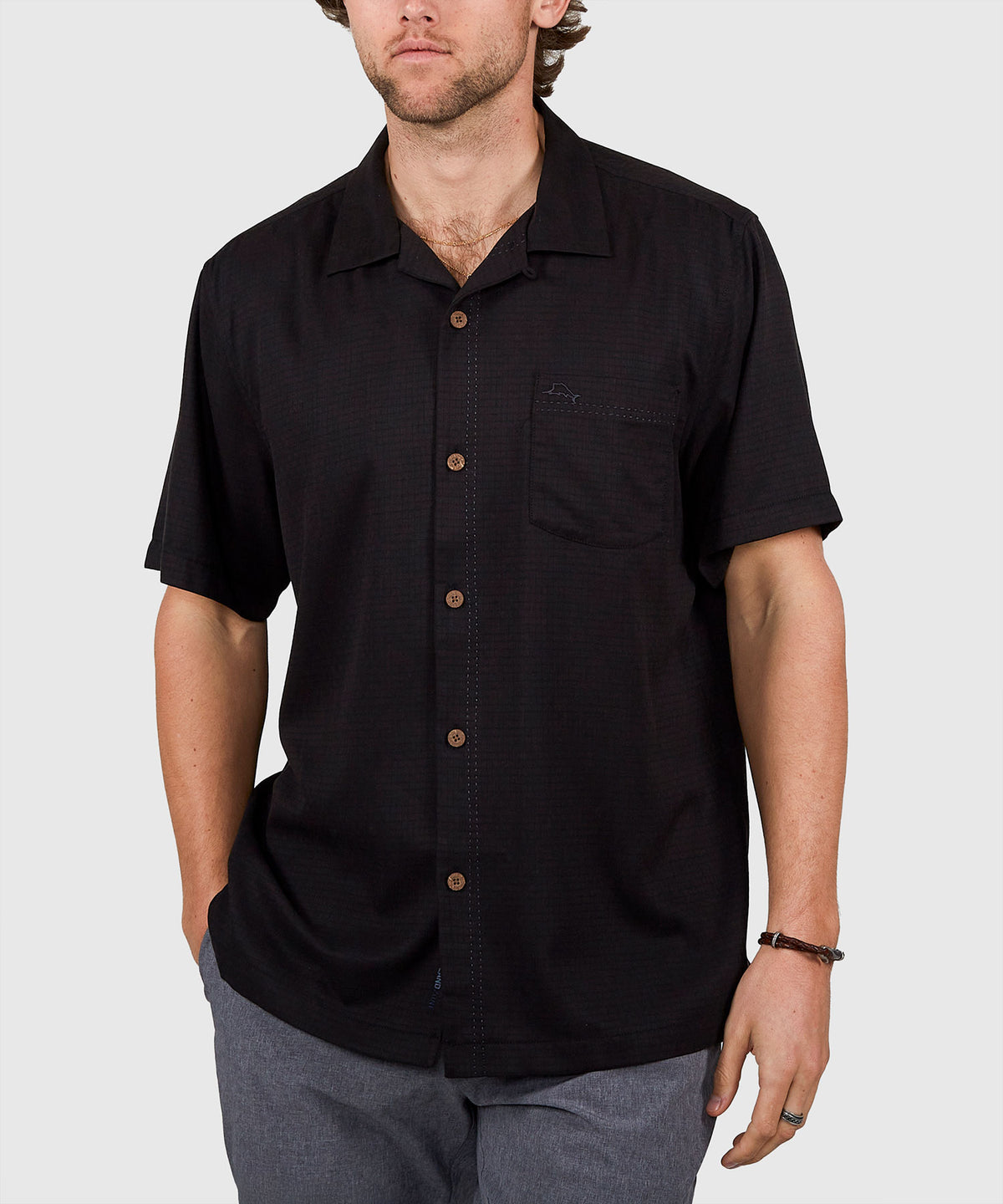 Tommy Bahama Short Sleeve Coastal Breeze Check Sport Shirt, Men's Big & Tall