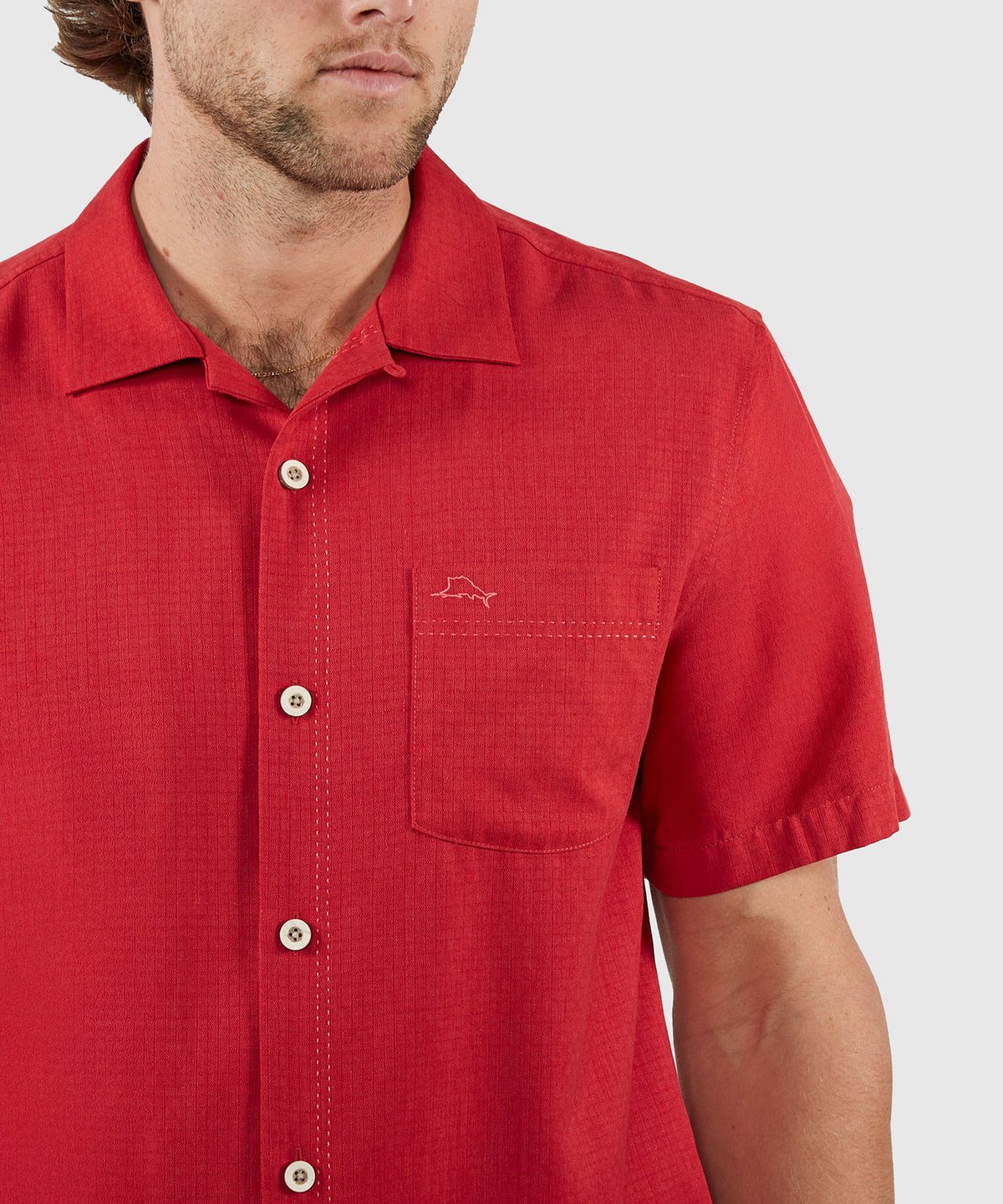 Tommy Bahama Short Sleeve Coastal Breeze Check Sport Shirt, Men's Big & Tall