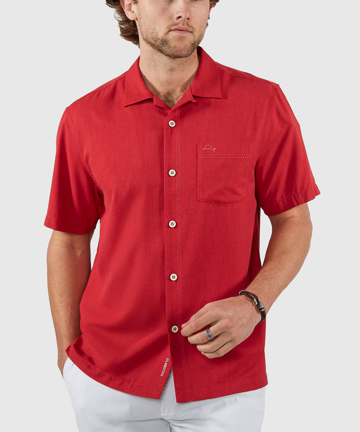 Tommy Bahama Short Sleeve Coastal Breeze Check Sport Shirt, Men's Big & Tall