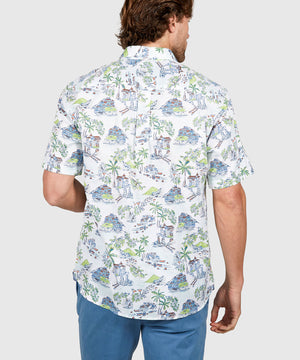 Tommy Bahama Short Sleeve Tortola Paradise Isle Sport Shirt