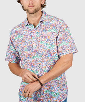 Tommy Bahama Short Sleeve Bahama Coast Amalfi Views Sport Shirt