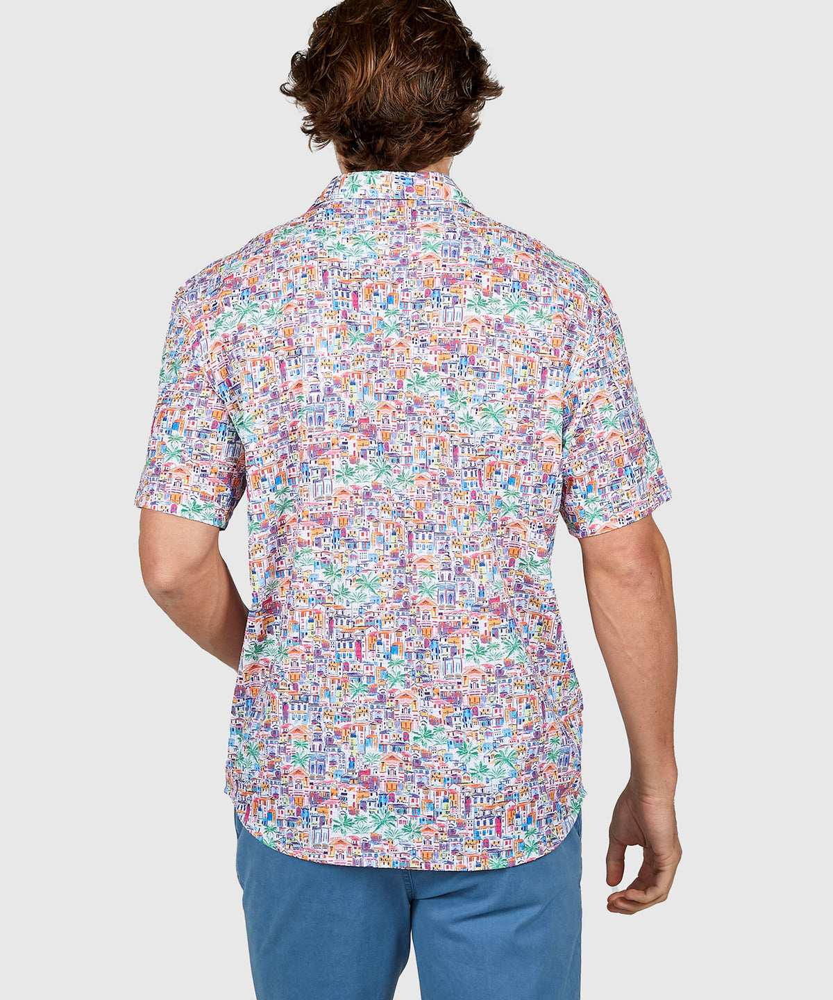 Tommy Bahama Short Sleeve Bahama Coast Amalfi Views Sport Shirt, Men's Big & Tall