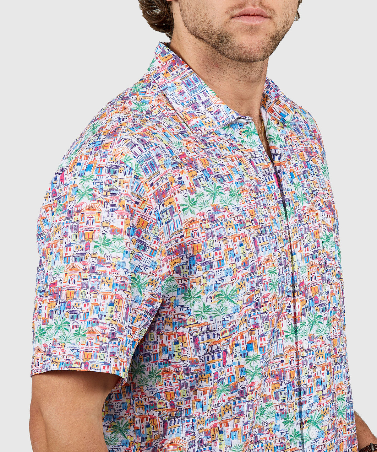 Tommy Bahama Short Sleeve Bahama Coast Amalfi Views Sport Shirt, Men's Big & Tall