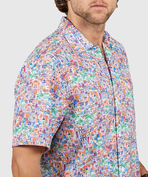 Tommy Bahama Short Sleeve Bahama Coast Amalfi Views Sport Shirt