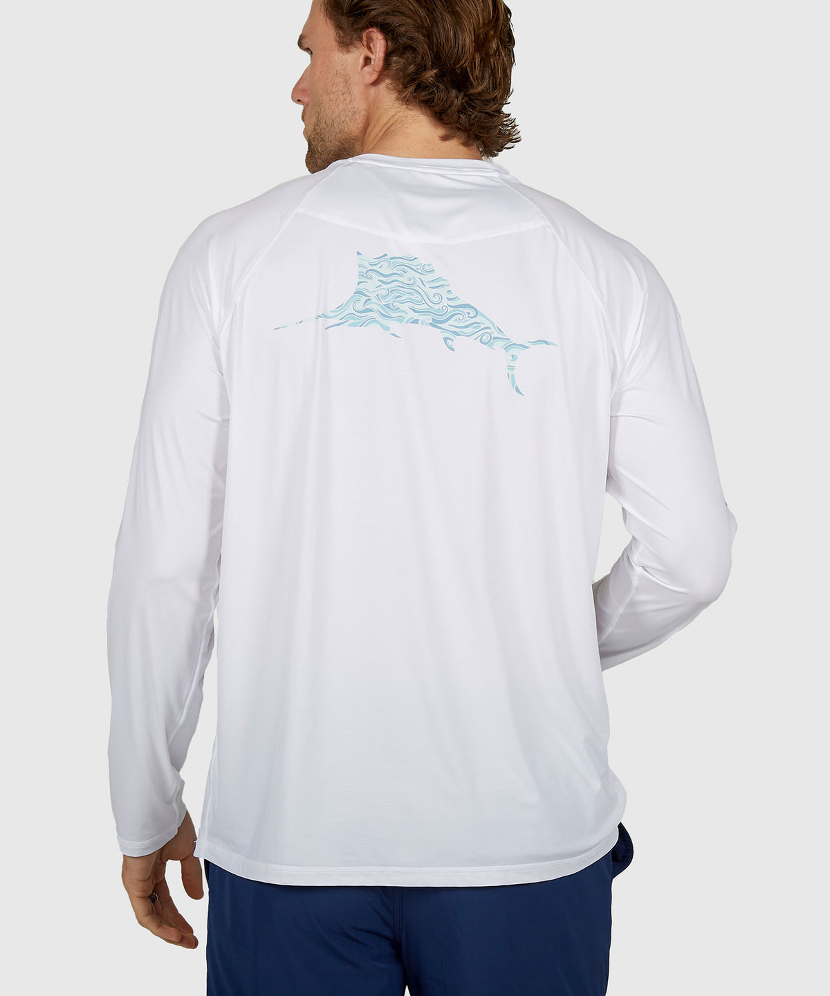 Tommy Bahama Long Sleeve Chill Time Surf Crew Neck Rash Guard Shirt, Men's Big & Tall