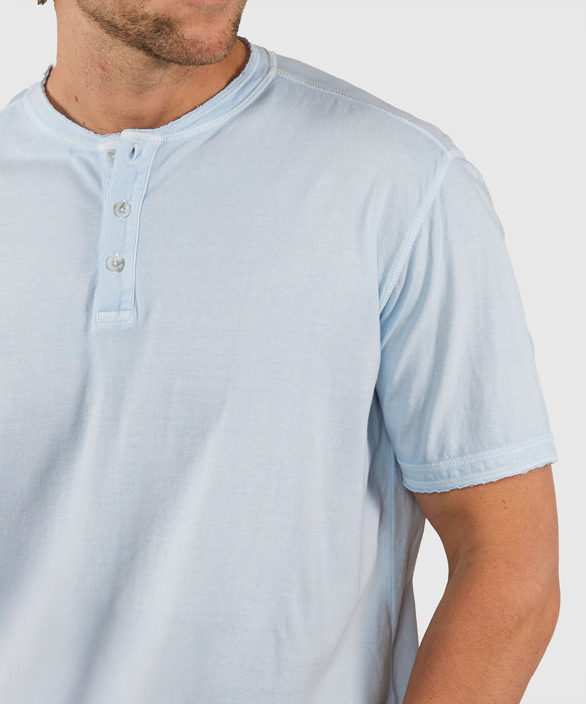 Westport Lifestyle Sunwashed Short Sleeve Henley, Men's Big & Tall