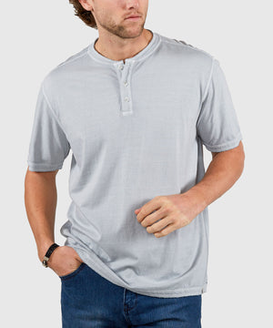 Westport Lifestyle Sunwashed Short Sleeve Henley