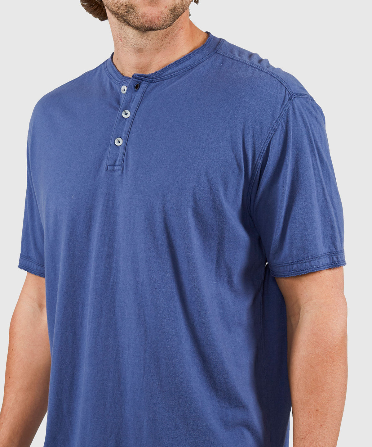 Westport Lifestyle Sunwashed Short Sleeve Henley, Men's Big & Tall