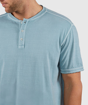 Westport Lifestyle Sunwashed Short Sleeve Henley