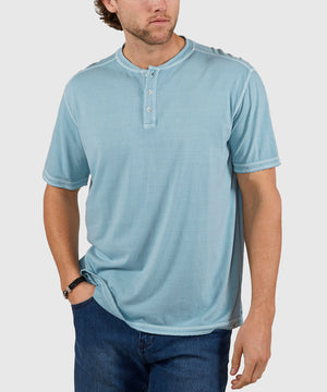 Westport Lifestyle Sunwashed Short Sleeve Henley