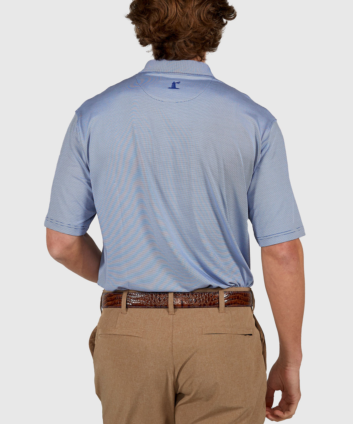 Westport Lifestyle Short Sleeve Performance Stripe Polo Knit Shirt, Men's Big & Tall
