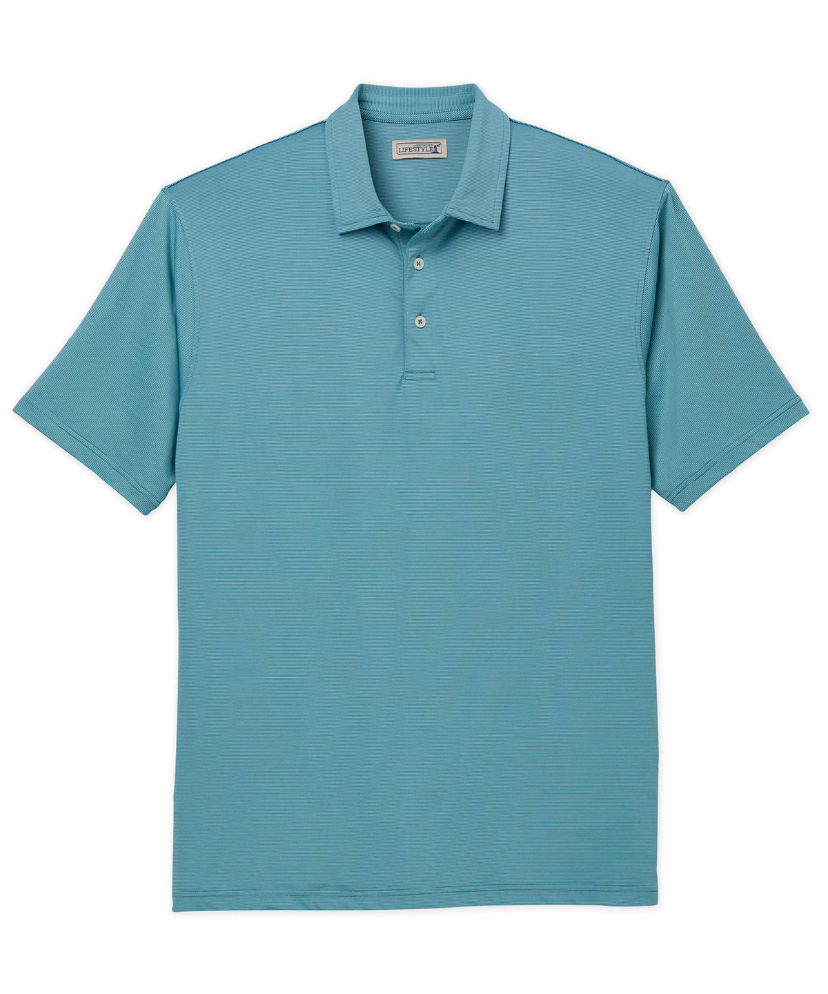 Westport Lifestyle Short Sleeve Performance Stripe Polo Knit Shirt, Men's Big & Tall