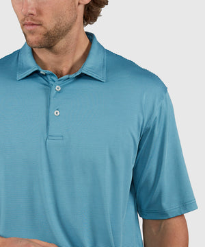 Westport Lifestyle Short Sleeve Performance Stripe Polo Knit Shirt