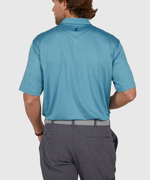 Westport Lifestyle Short Sleeve Performance Stripe Polo Knit Shirt