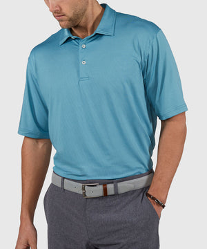 Westport Lifestyle Short Sleeve Performance Stripe Polo Knit Shirt