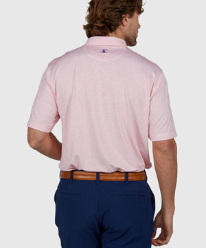 Westport Lifestyle Short Sleeve Performance Striped Polo Knit Shirt