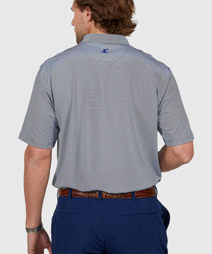 Westport Lifestyle Short Sleeve Performance Striped Polo Knit Shirt
