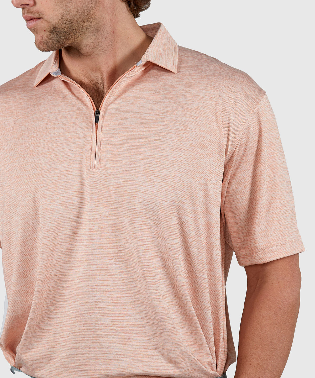 Westport Lifestyle Short Sleeve Performance Zip Polo Knit Shirt, Men's Big & Tall