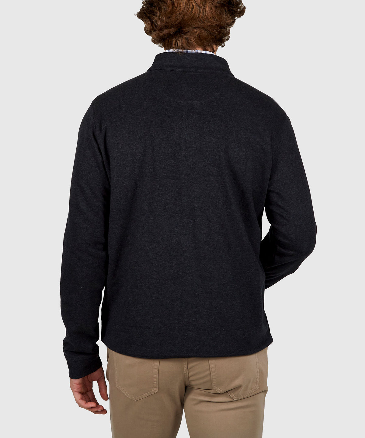 Westport Lifestyle Long Sleeve Interlock Knit Quarter Zip Pullover, Men's Big & Tall