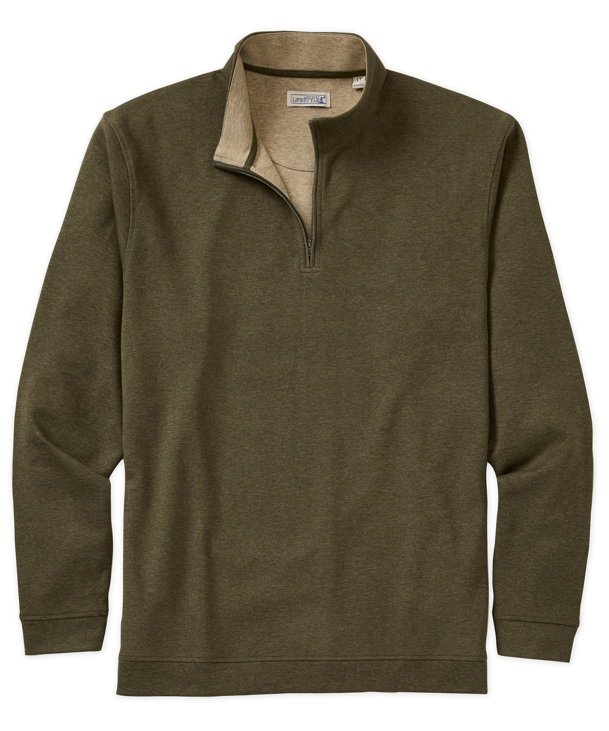Westport Lifestyle Long Sleeve Interlock Knit Quarter Zip Pullover, Men's Big & Tall