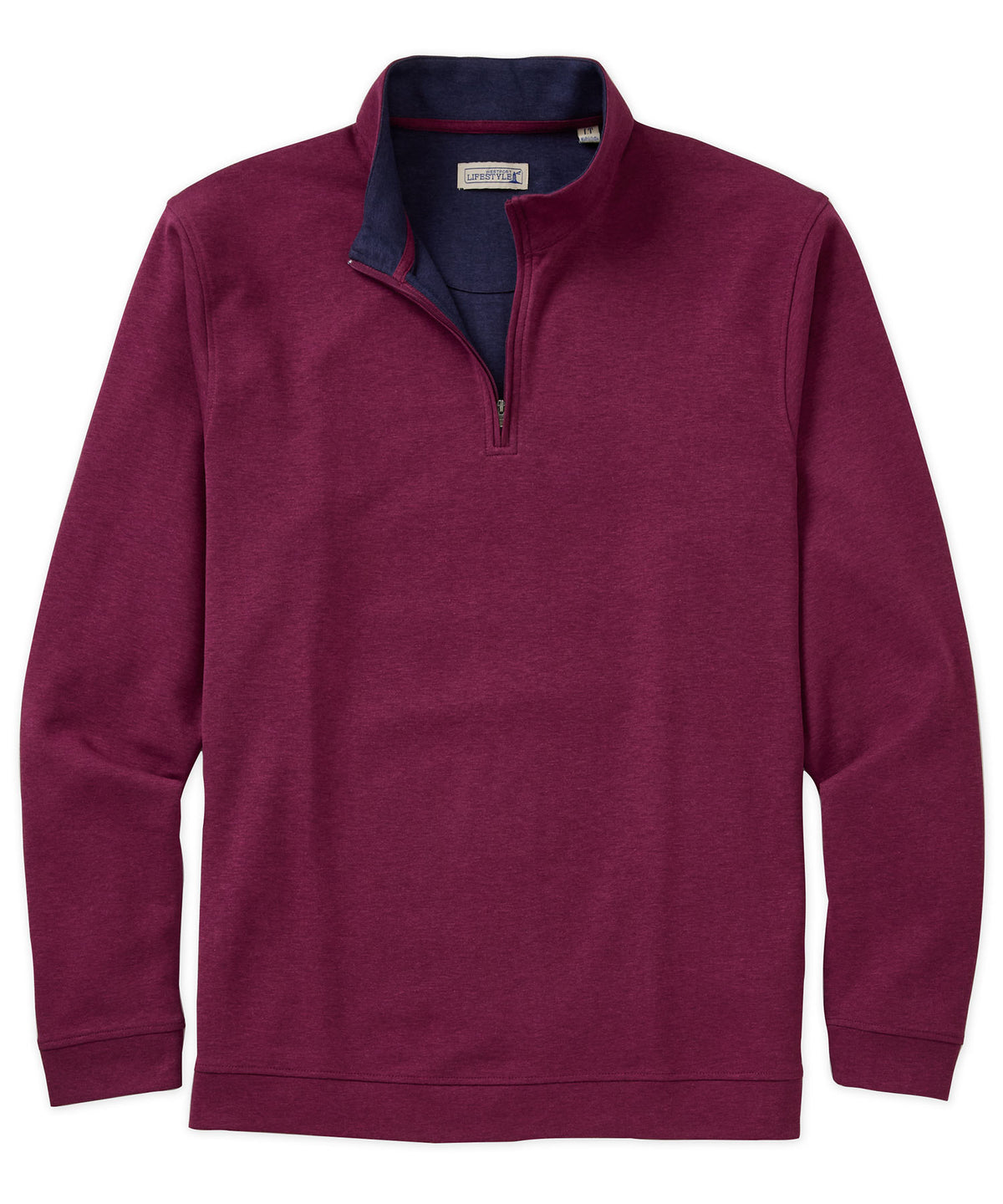 Westport Lifestyle Long Sleeve Interlock Knit Quarter Zip Pullover, Men's Big & Tall