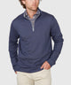 Westport Lifestyle Long Sleeve Herringbone Interlock Quarter Zip Pullover
