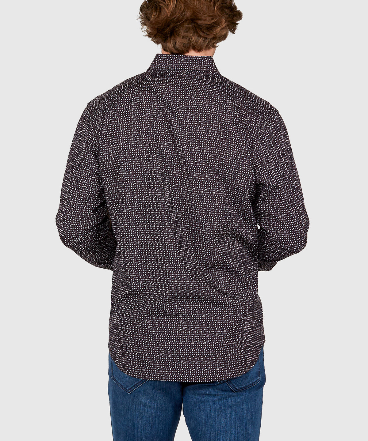 Westport No-Tuck Long Sleeve Button Under Collar Stretch Performance 'Forms' Sport Shirt, Men's Big & Tall