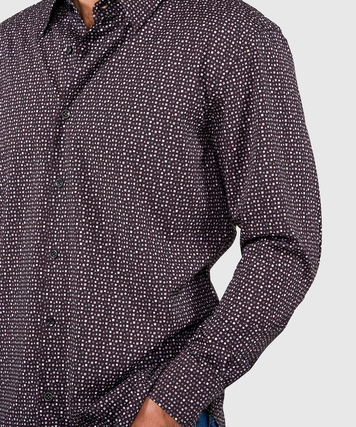 Westport No-Tuck Long Sleeve Button Under Collar Stretch Performance 'Forms' Sport Shirt, Men's Big & Tall