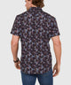 Westport No-Tuck Short Sleeve Button Down Collar Stretch Performance 'Lush Paisley' Sport Shirt