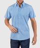 Westport No-Tuck Short Sleeve Button Down Collar Stretch Performance 'Intricate Tiles' Sport Shirt
