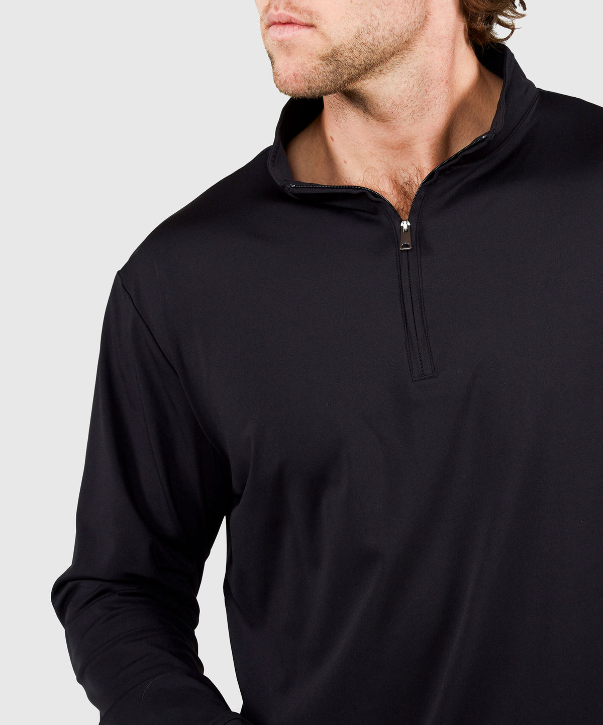 Westport No-Tuck Long Sleeve Stretch Performance Quarter Zip Pullover, Men's Big & Tall
