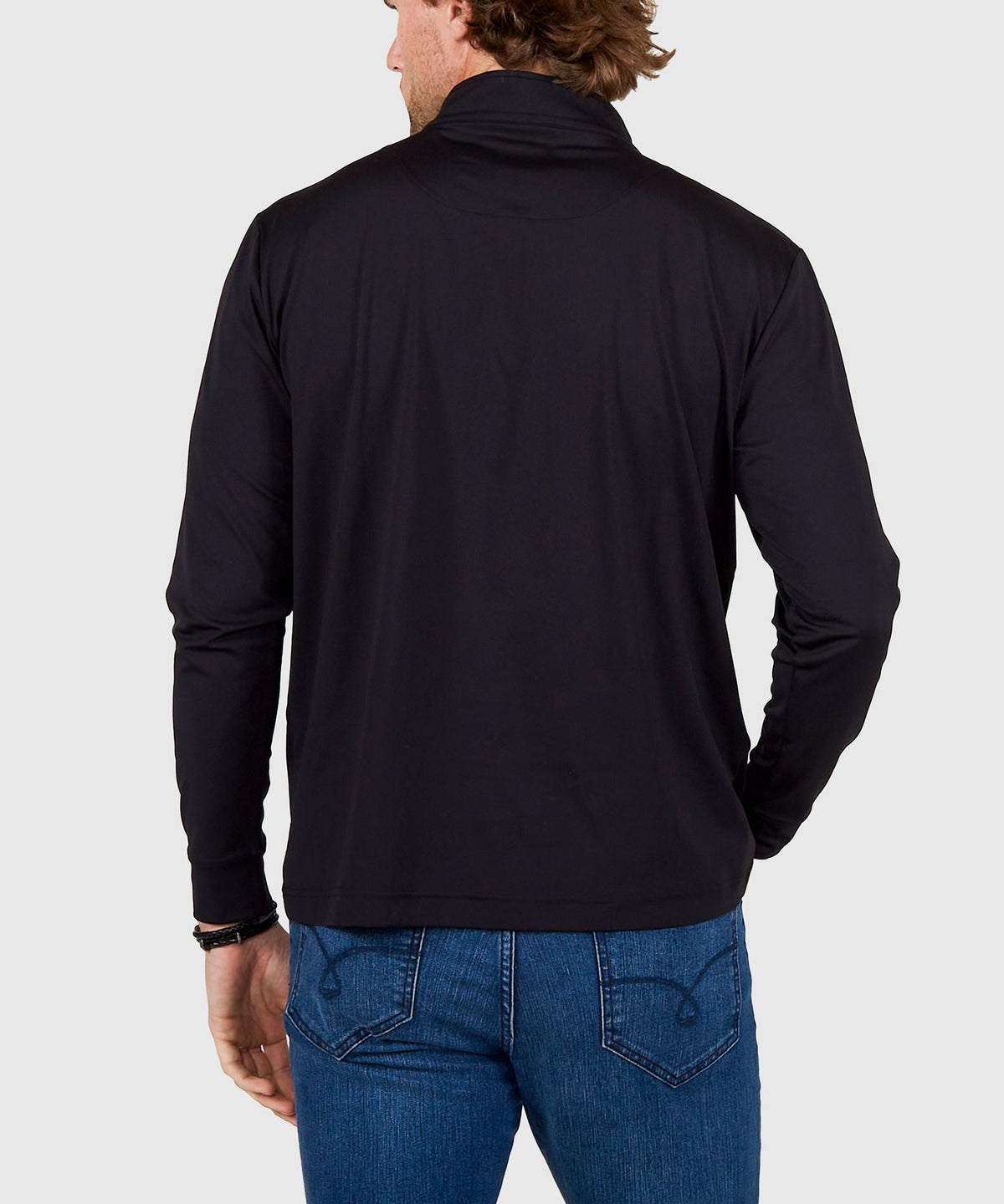 Westport No-Tuck Long Sleeve Stretch Performance Quarter Zip Pullover, Men's Big & Tall