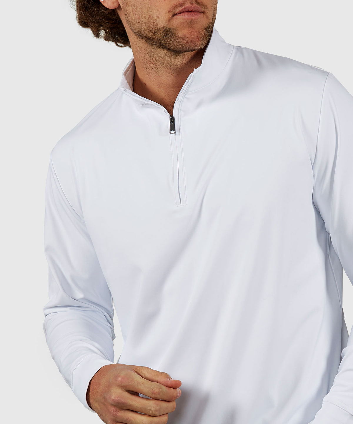 Westport No-Tuck Long Sleeve Stretch Performance Quarter Zip Pullover, Men's Big & Tall