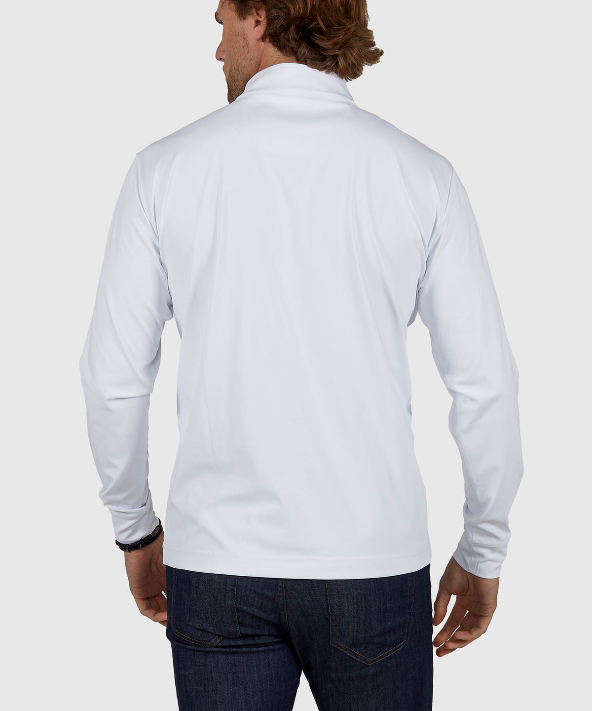 Westport No-Tuck Long Sleeve Stretch Performance Quarter Zip Pullover, Men's Big & Tall