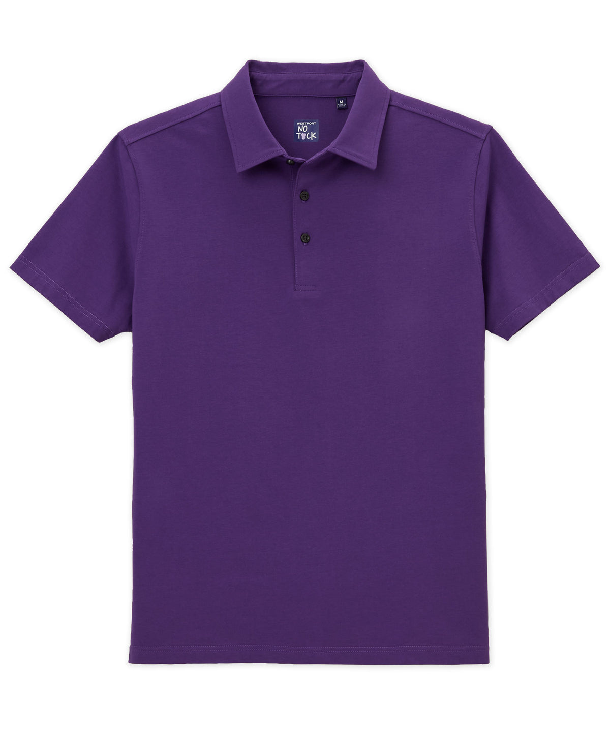 Westport No-Tuck Short Sleeve Cotton Performance Stretch Polo Knit Shirt, Men's Big & Tall