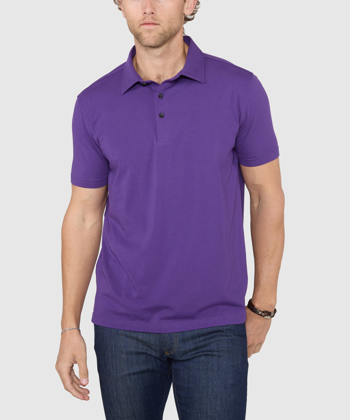 Westport No-Tuck Short Sleeve Cotton Performance Stretch Polo Knit Shirt, Men's Big & Tall