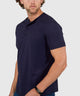 Westport No-Tuck Short Sleeve Cotton Performance Stretch Henley Knit Shirt